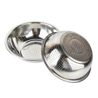 22cm/24cm/26cm/28cm/30cm/32cm/34cm/36cm/40cm Basket Stainless Steel Round Colander Strainer Bowl