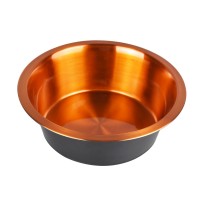 2020 New Product Stainless Steel Dog Bowl With Non-Slip Silicone Bottom Black