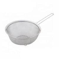 Food Strainer Vegetables Sieve Colander Rice Strainer Stainless Steel Colander with Handle