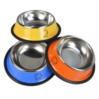 Christmas Promotion Cat Bowl New Design Stainless Steel Dog Bowl Pet Food Bowl